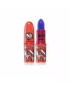 MAC Viva Glam X Keith Haring Longue tenue Rouge à lèvres crème Canal Bleu, 3 g