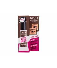 Nyx The Brow Glue Alkoholfrei Extremer Halt Augenbrauengel 03 Mittelbraun, 5 g