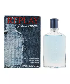 Replay Jeans Spirit! Eau De Toilette For Men, 50 ml