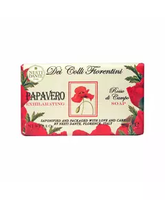 Dei Colli Fiorentina Triple Milled Vegetal Soap Papavero, 250 g