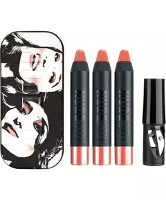 Set Nudestix: Gel Color Cruelty Free High Shine Lip & Cheek Balm 2-In-1 Ally 2.8 g + Gel Color Cruelty Free High Shine Lip & Cheek Balm 2-In-1 J Mama 2.8 g + Gel Color Cruelty Free High Shine Lip & Cheek Balm 2-In-1 Tay Tay, 2.8 g