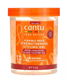 Cantu Shea Butter Flexible Hold Strengthening Styling Gel, 524 g