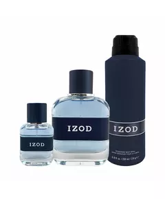 Set Izod: Classic Eau De Toilette For Men 100 ml + Classic Eau De Toilette For Men 15 ml + Classic Deodorant Spray For Men, 100 ml