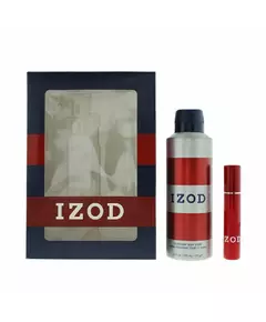 Set Izod: Red Scented Spray For Men 200 ml + Red Eau De Toilette For Men, 200 ml