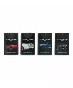 Set Ford: Mustang White Eau De Toilette For Men 20 ml + Mustang Red Eau De Toilette For Men 20 ml + Mustang Black Eau De Toilette For Men 20 ml + Mustang Blue Eau De Toilette For Men, 20 ml