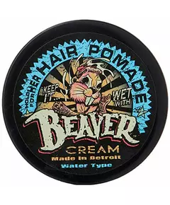 Cock Grease Beaver Cream Water Type Haarstyling-Pomade Glanzfinish Leichter bis mittlerer Halt, 50 g