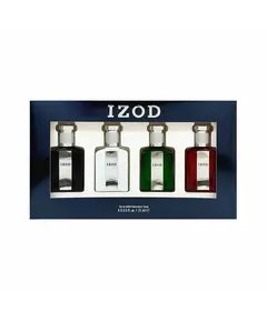 Legacy Set Izod: White Eau De Toilette For Men 15 ml + Green Eau De Toilette For Men 15 ml + Red Eau De Toilette For Men 15 ml + Blue Eau De Toilette For Men, 15 ml