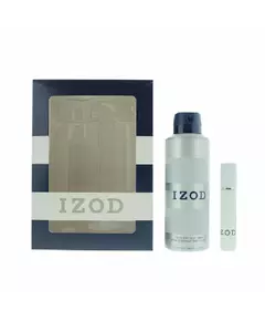 Set Izod: White Eau De Toilette For Men 15 ml + White Scented Spray For Men, 15 ml