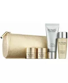 Re-Nutriv Deluxe Set Estee Lauder: Re-Nutriv Hydrating Cleansing Cream 30 ml + Re-Nutriv - Ultimate Lift Regenerating Youth Strengthens/Lifted & Radiant Morning & Night Cream For Face 7 ml + Re-Nutriv - Ultimate Lift Regenerating Youth Brighter &
