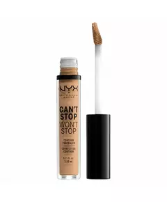 Nyx Can't Stop Won't Stop Tierversuchsfrei Vollständige Abdeckung Flüssig-Concealer Sanftes Beige Nein, 3,5 ml