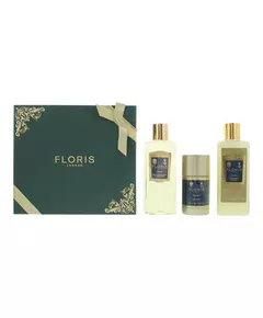 Set Floris Of London: Cefiro Hair Shampoo For Conditioning 250 ml + Cefiro Moisturizing Shower Gel For All Skin Types 250 ml + Cefiro Anti-Perspirant Deodorant Stick Unisex, 250 ml