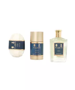 Set Floris Of London: Cefiro Eau De Toilette Unisex 100 ml + Cefiro Scented Soap Bar 100 g + Cefiro Anti-Perspirant Deodorant Stick Unisex, 100 ml