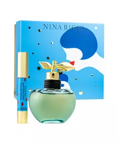 Set Nina Ricci: Luna Eau De Toilette For Women 80 ml + Jumbo Lipstick Matte Matte Cream Lipstick Fuchsia, 80 ml