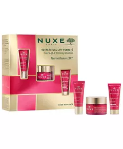 Firmness Routine Set Nuxe: Merveillance Lift Powdery Vegan Firming Day Cream For Face 50 ml + Merveillance Lift Vegan Lifting Eye Cream 15 ml + Merveillance Lift Vegan Lifting Night Cream For Face, 3 pièces