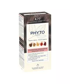 Phyto Phytocolor Teinture permanente pour cheveux 4.77 Intense Chestnut Brown, 50 ml