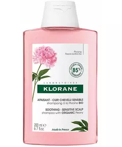 Klorane A LA PIVOINE BIO shampoing apaisant, 200 ml
