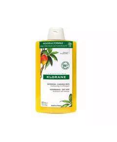 Klorane AL MANGO shampooing nourrissant pour cheveux secs, 400 ml
