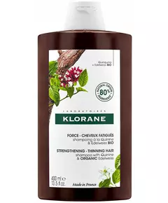 Klorane Klorane Quinine & Edelweiss Haarbehandlung Shampoo Stärkung Für dünner werdendes Haar, 400 ml