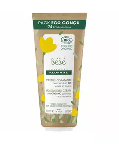 Klorane BÉBÉ BIO crème hydratante packaging eco, 200 ml