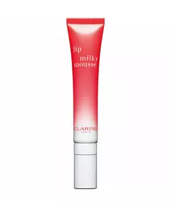 Clarins Lip Milky Mousse Satin Finish Lip Balm 01 Milky Strawberry, 10 ml