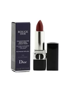 Christian Dior Couture Colour Seidenmatt Creme-Lippenstift 743 Rote Zinnie Nachfüllbar, 3,5 g