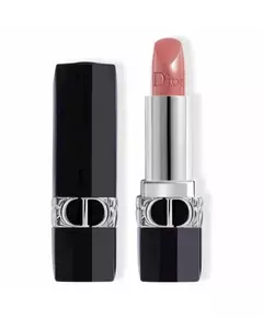 Christian Dior Dior Rouge Jojoba Seidenmatt Creme-Lippenstift 100 Nude-Look Nachfüllbar, 3,5 g