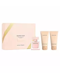 Set Narciso Rodriguez: Cristal Eau De Parfum For Women 50 ml + Cristal Hydrating Shower Gel All Skin Types 50 ml + Cristal Hydrating Body Lotion, 50 ml