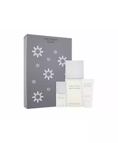 Xmas 2023 Set Issey Miyake: L'Eau D'Issey Pour Homme Eau De Toilette For Men 125 ml + L'Eau D'Issey Pour Homme Eau De Toilette For Men 15 ml *Miniature + L'Eau d'Issey Moisturizing Shower Gel For All Skin Types, 125 ml