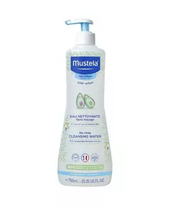 Mustela No Rinse Avocat Adoucir Eau nettoyante Pour le visage le corps et la zone des couches, 500 ml