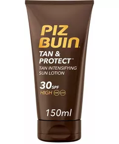 Piz Buin Tan & Protect Accelerates Natural Tanning Sunscreen Lotion SPF 30, 150 ml