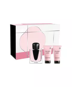 Set Shiseido: Ginza Eau De Parfum For Women 50 ml + Ginza Moisturizing Body Lotion 50 ml + Ginza Hydrating Hand Cream, 50 ml