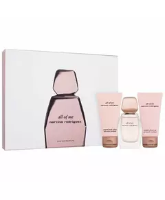 Set Narciso Rodriguez: All Of Me Eau De Parfum For Women 50 ml + All Of Me Hydrating Body Lotion 50 ml + All Of Me Cleansing Shower Gel All Over The Body For All Skin Types, 50 ml