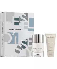 Set Issey Miyake: Le Sel D'Issey Eau De Toilette For Men 50 ml + Le Sel D'Issey Shower Gel For All Skin Types, 2 pièces