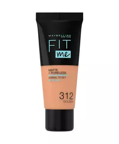 Maybelline Fit Me Matte + Poreless Flüssige Grundierung 312 Golden, 30 ml