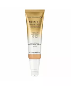 Max Factor Miracle Touch Strahlend Kompakt-Foundation 04 Hellmittel SPF20, 30 ml