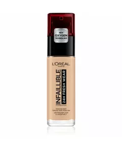 L'Oreal Paris Infallible Liquid Foundation 125 Natural Rose SPF 25, 30 ml