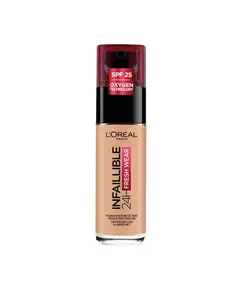 L'Oreal Paris Infaillible 24h Fresh Wear All-Day Wear Liquid Foundation 235 Honey SPF 25, 30 ml