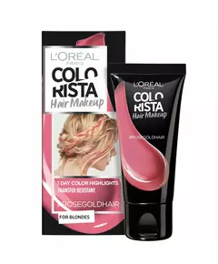 L'Oreal Paris Colorista Hair Makeup Semi-Permanent Hair Dye #ROSEGOLDHAIR, 30 ml