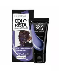 L'Oreal Paris Colorista Hair Makeup Semi-Permanent Hair Dye #VIOLETHAIR, 30 ml