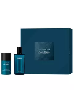 Set Davidoff: Cool Water Eau De Toilette For Men 75 ml + Cool Water 24h Protection Deodorant Stick For Men, 75 ml
