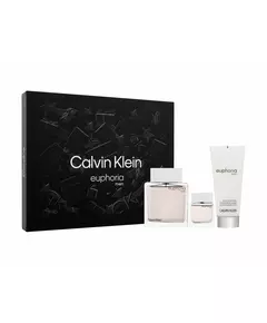 Set Calvin Klein: Euphoria Eau De Toilette For Men 100 ml + Euphoria Eau De Toilette For Men 15 ml *Miniature + Euphoria After-Shave Balm, 100 ml