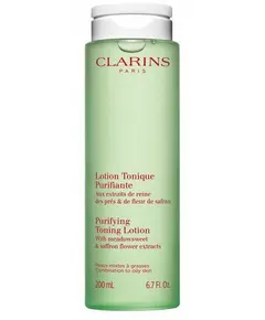 Clarins Purifying Alkoholfrei Reinigung Gesichtswasser Für das Gesicht, 200 ml