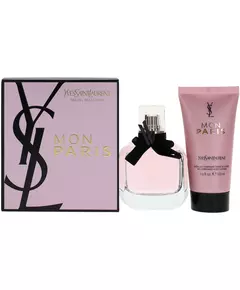 Set Yves Saint Laurent: Mon Paris Eau de Parfum für Damen 50 ml + Mon Paris feuchtigkeitsspendende Tages-Körperlotion, 50 ml