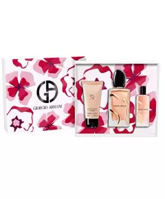 Sí Intense Geschenkset Eau de Parfum 100 ml, Körperlotion 50 ml und Miniatur Eau de Parfum, 100 ml