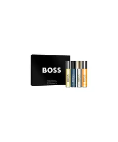Set Hugo Boss: Boss Bottled Eau De Toilette For Men 10 ml + Boss Bottled Infinite Eau De Parfum For Men 10 ml + Boss Bottled Eau De Parfum For Men 10 ml + Boss Bottled Parfum For Men, 4 × 10 ml