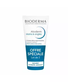 Hand Cream Set Bioderma Atoderm, 2 × 50 ml