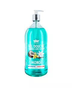 Les Petites Bains de Provence Monoi Shower Gel For Body Face & Hair For Sensitive Skin, 1000 ml