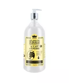 Les Petites Bains de Provence Donkey Milk Shower Gel For Body Face & Hair For Sensitive Skin, 1000 ml