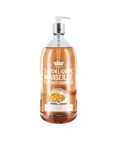 Les Petites Bains de Provence Marseille Orange Blassom Liquid Soap For Hands & Body, 1000 ml