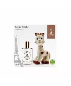 Gift Box Set Sophie la Girafe: Sophie La Girafe Collectible Plush + Paris Eau De Toilette For Boys, 100 ml